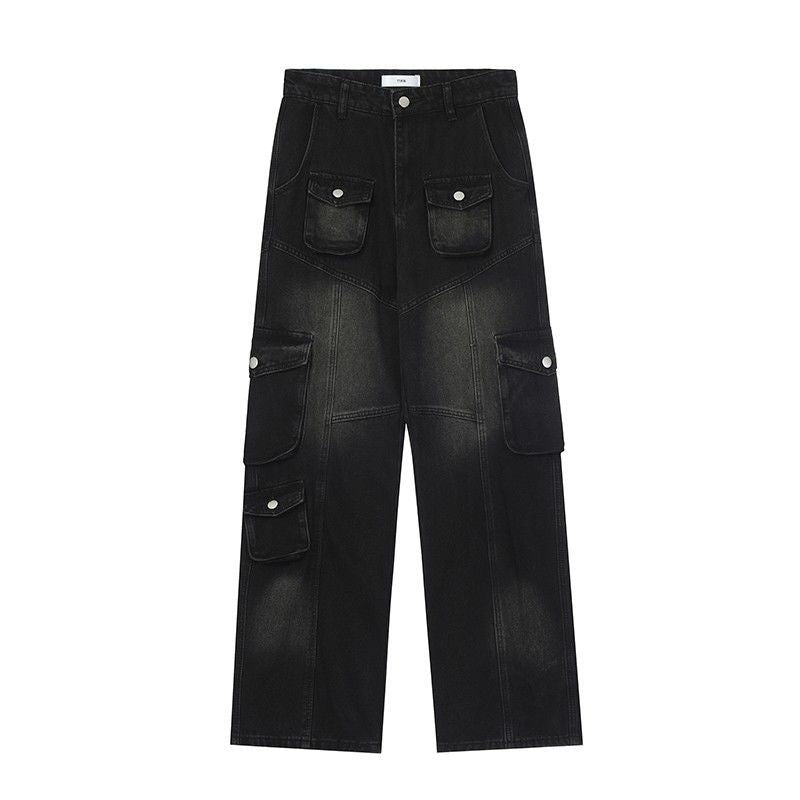 Women's African Style Street Fashion Denim Trousers Jeans