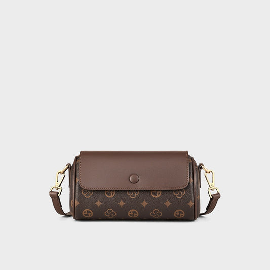 Women's Cylinder Underarm Genuine Leather High-grade Crossbody Bags