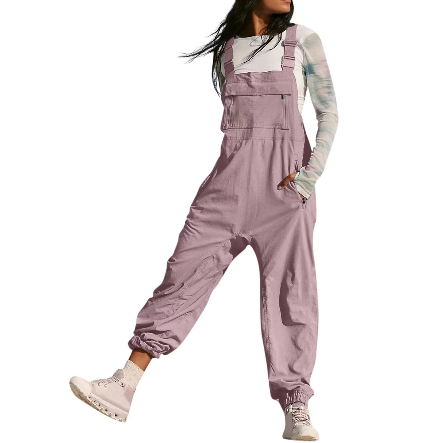 Women's Stylish Working Bib Fashion Leisure Jumpsuits