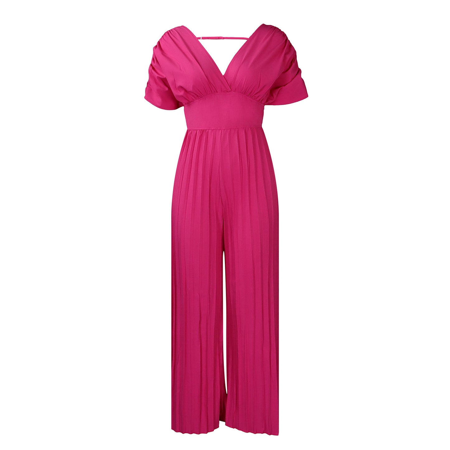 Fashion High Waist Pure Color Sexy Jumpsuits