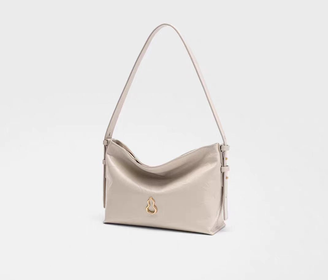 Women's Cotton Gourd Commuter Half Slope Armpit Bags