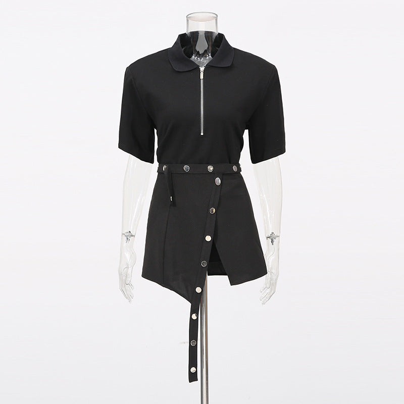 Street Hot Loose Collar Sleeve High Suits