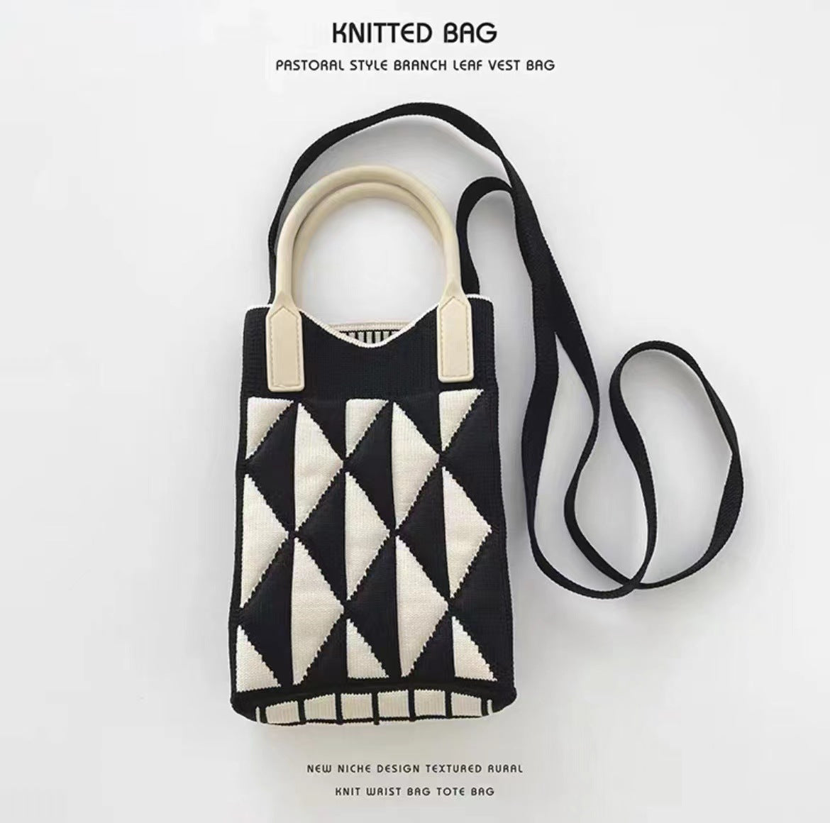 Fashionable Knitted Mobile Lightweight High-grade Love Phone Bags