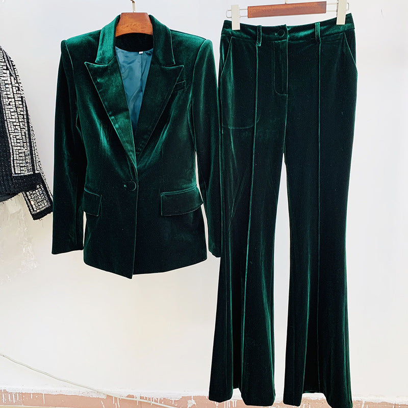 Winter Professional Fashion Slim Fit Trousers Suits