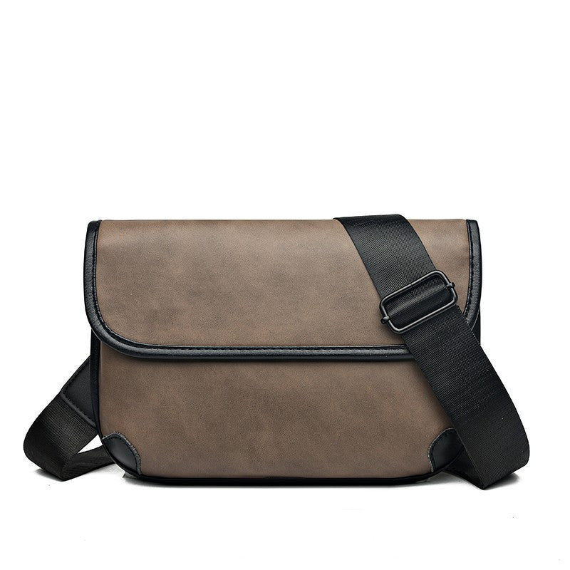 Men's Fashion Woven Pattern Street Korean Style Men's Shoulder Bags