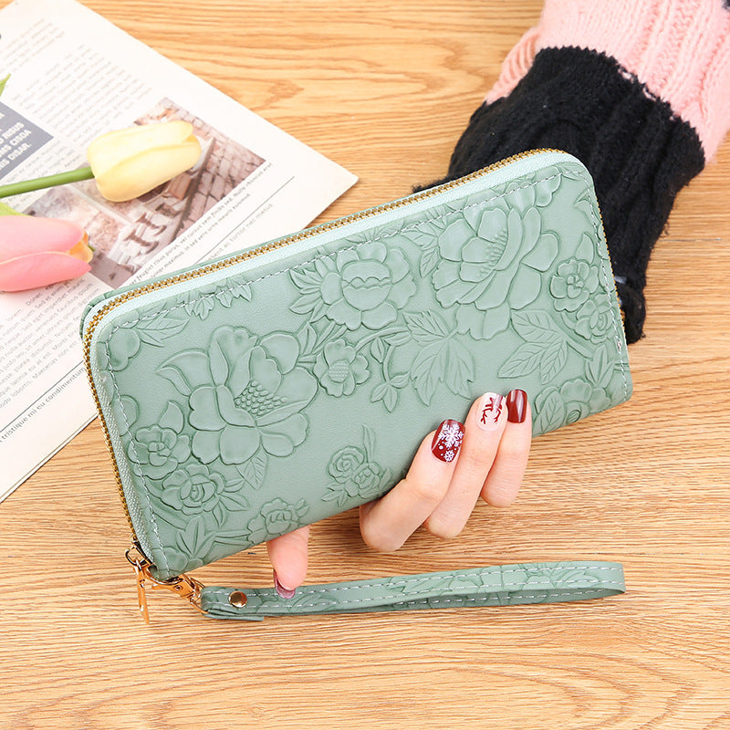 Women's Long Korean Fashion Hand-held Zipper Ladies Wallets