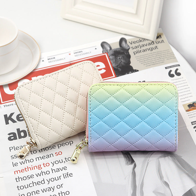 Women's Exquisite Multiple Slots Zipper Large Capacity Card Holder