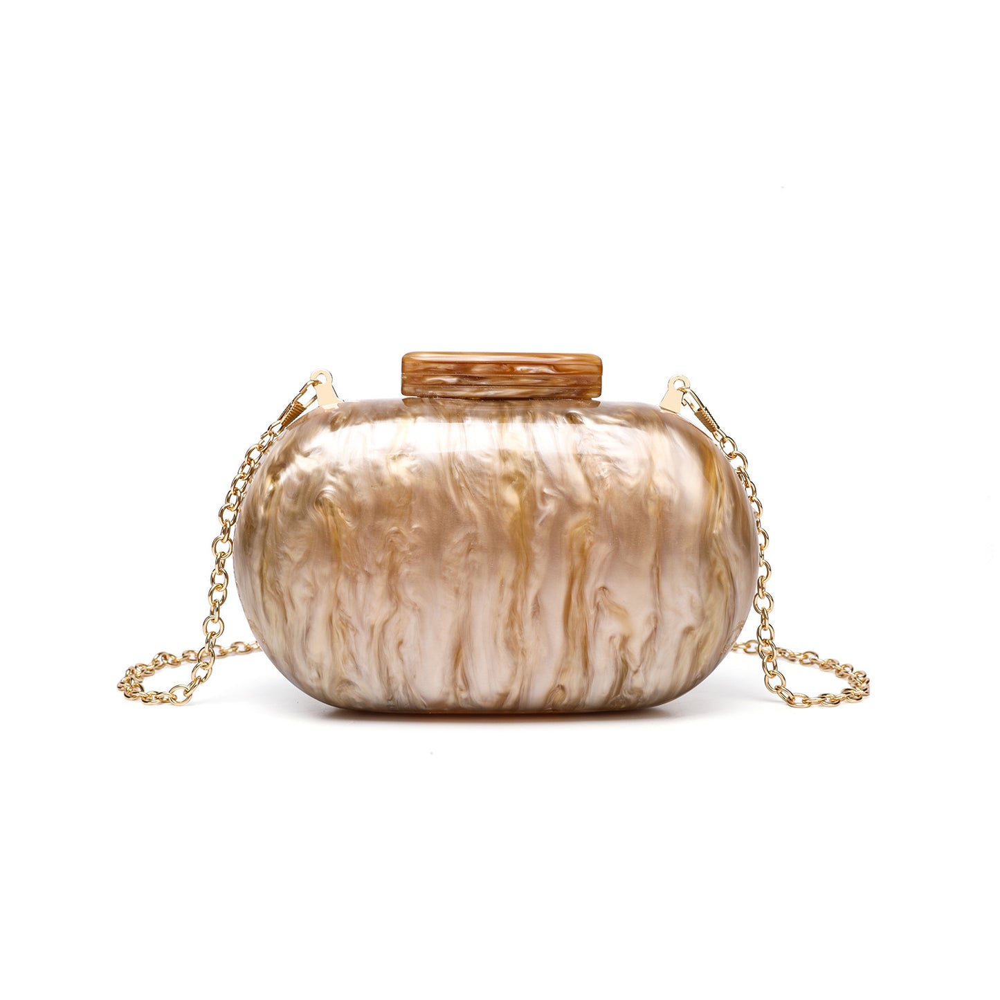 Watercolor Box Banquet Oval Shell Portable Evening Bags