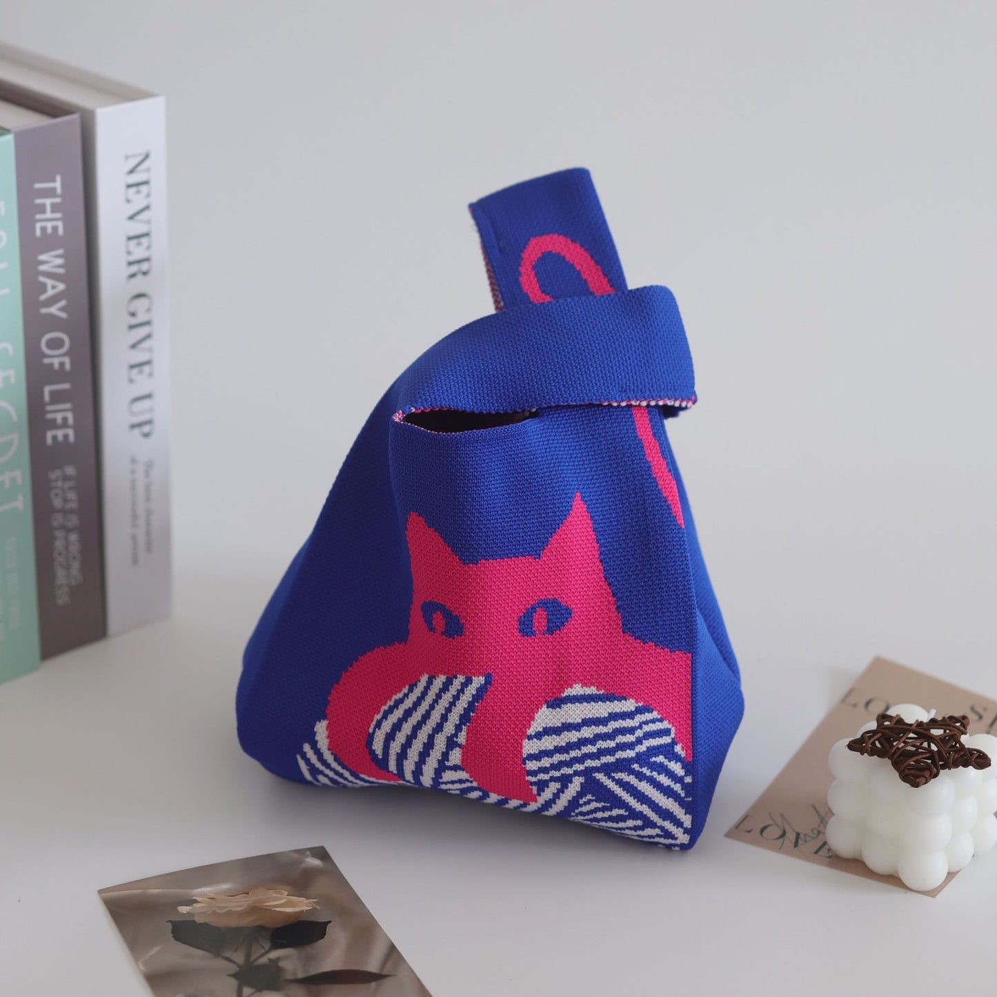 Women's Stylish Knitted Woven Vest Simple Handbags