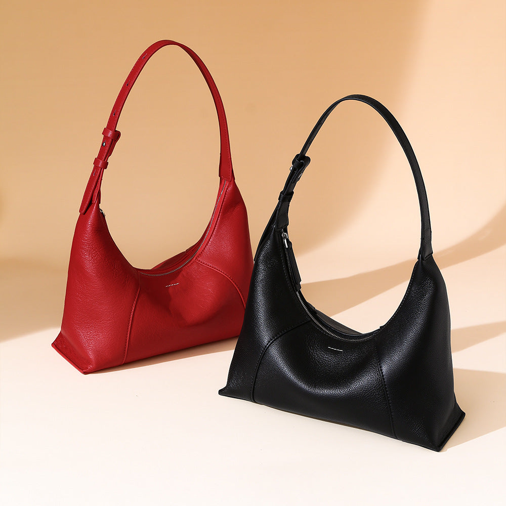 Women's Fashion Genuine Leather High-grade Dumpling Armpit Bags