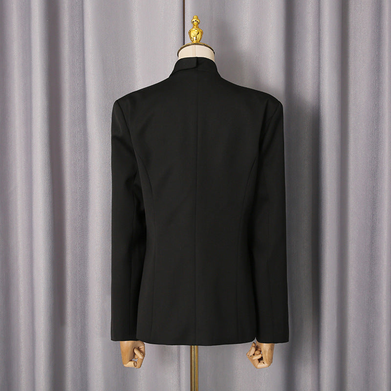 Women's Autumn Solid Color One Button Design Suits