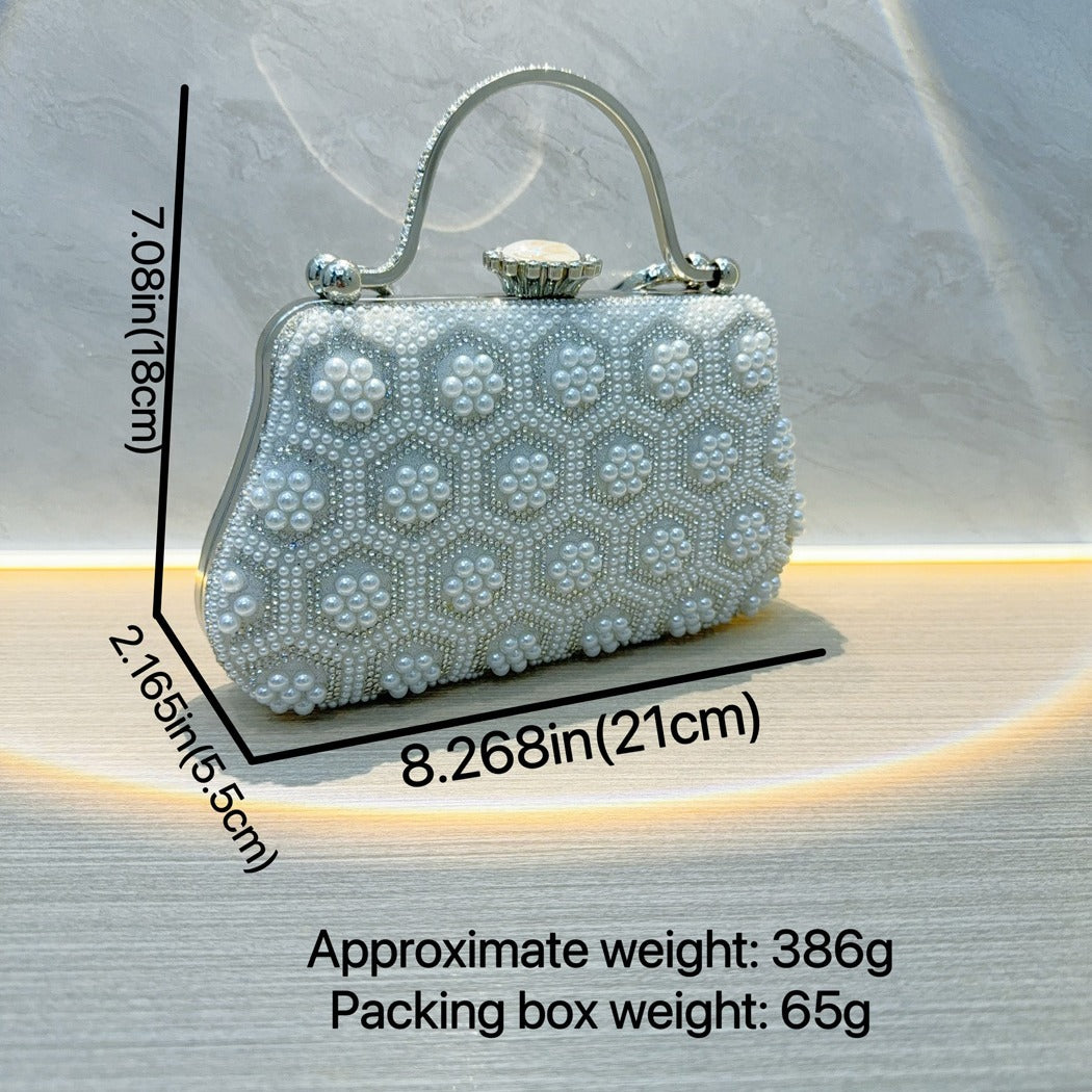 Retro Pearl Dinner Female Cheongsam Wedding Evening Bags