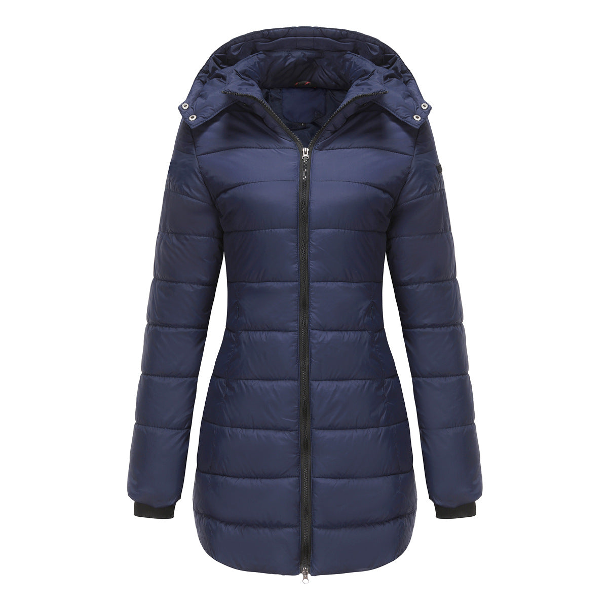 Women's Waterproof Detachable Hat Long Sleeve Parka Coats