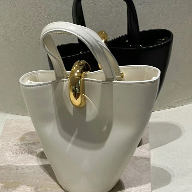 Women's Temperament Commute Simple Latch Portable Handbags