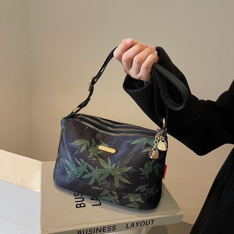 Women's Leaf Printing Large Capacity Versatile Western Crossbody Bags