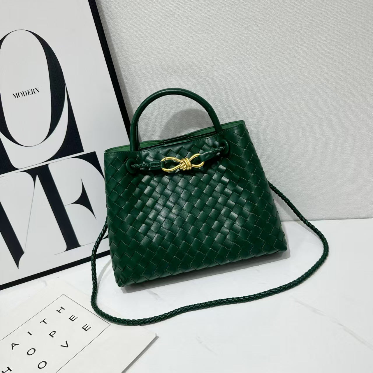 Women's Weaving Fashion High Sense Commuter Large Evening Bags