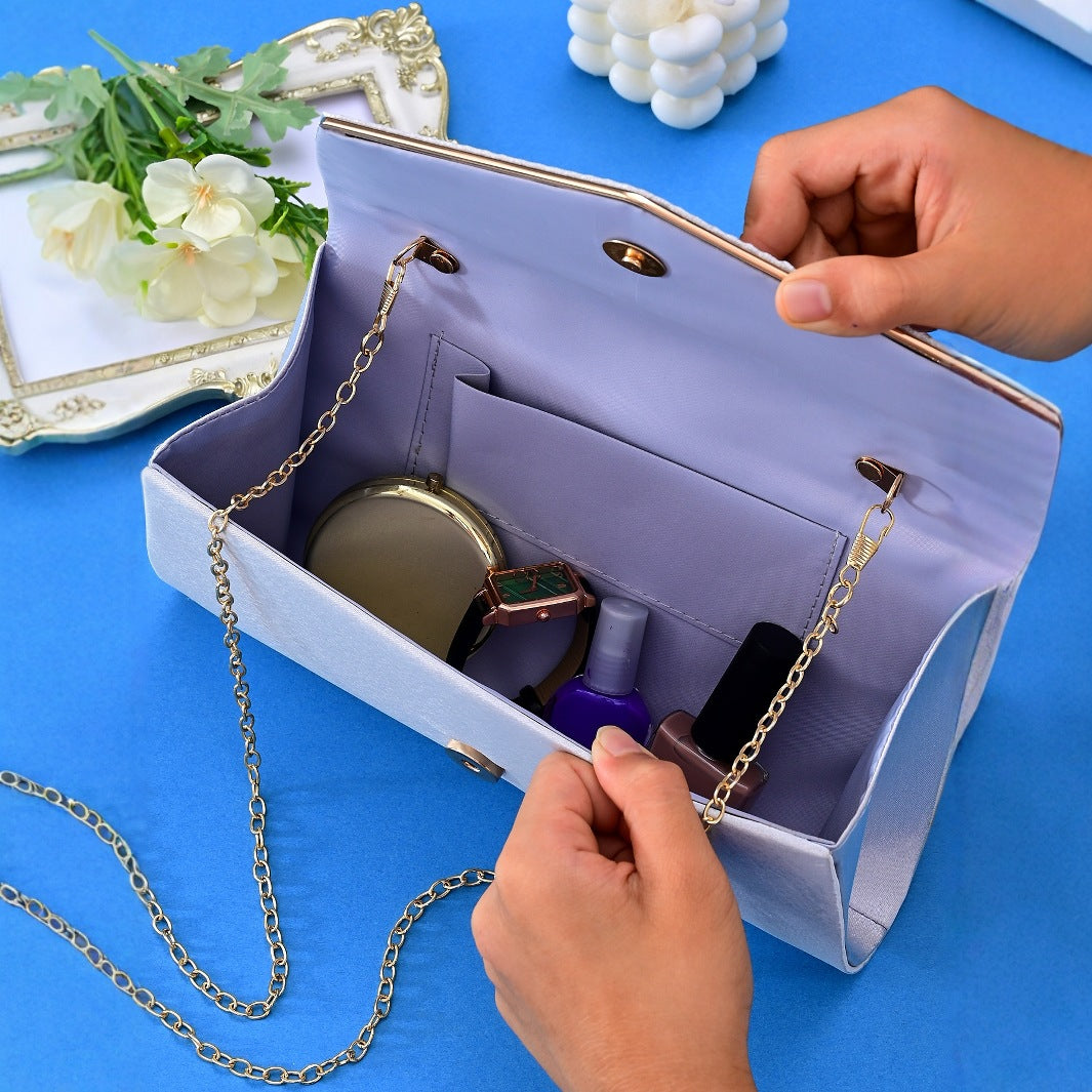 Silk Texture Pleated Dinner Simple Fashion Bags