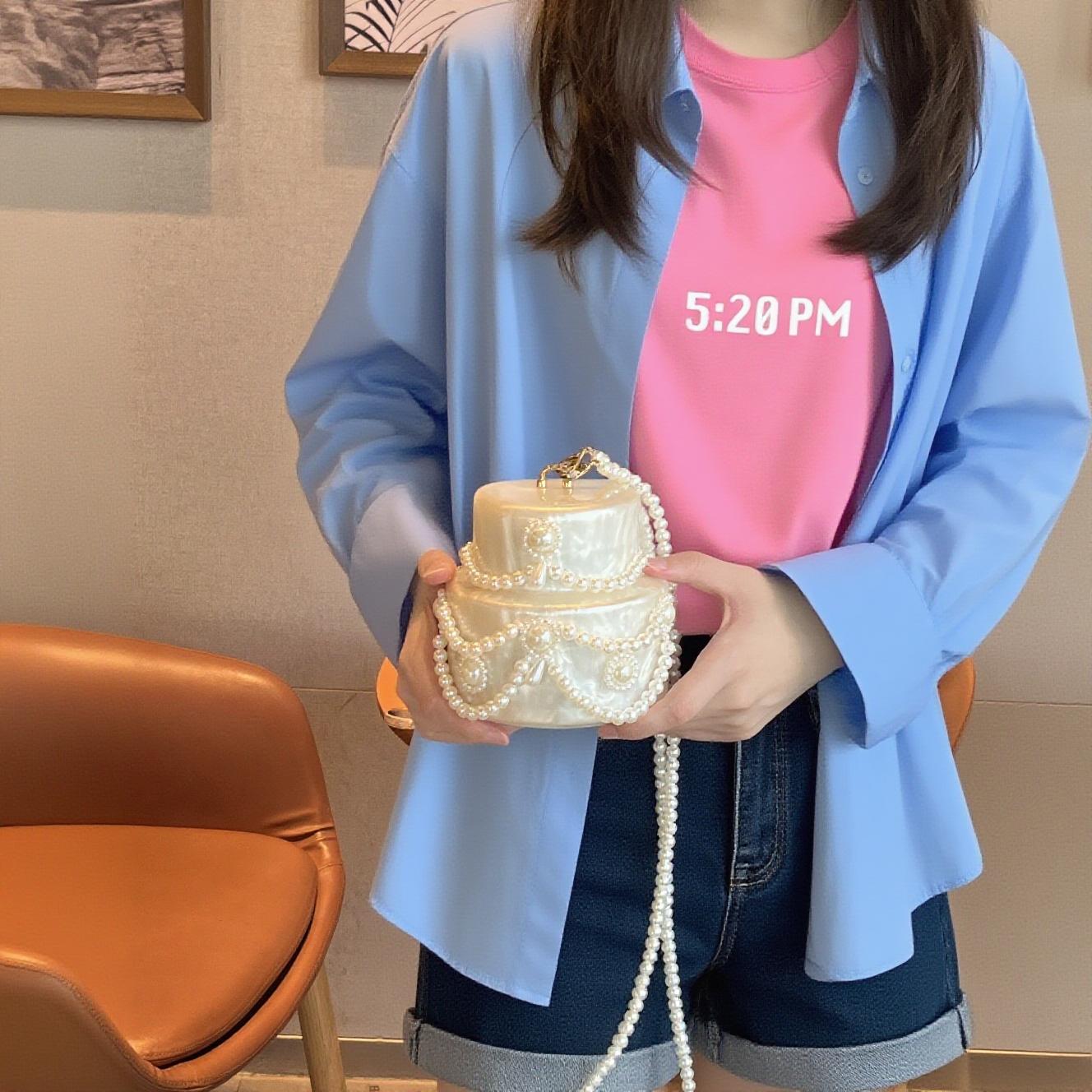 Women's In Shape Of Cake Cute Clutch Purses