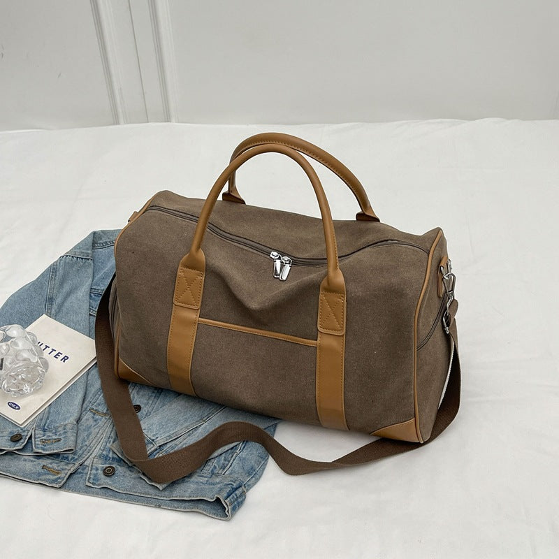 Women's & Men's & Portable Large Capacity Retro Canvas Travel Bags