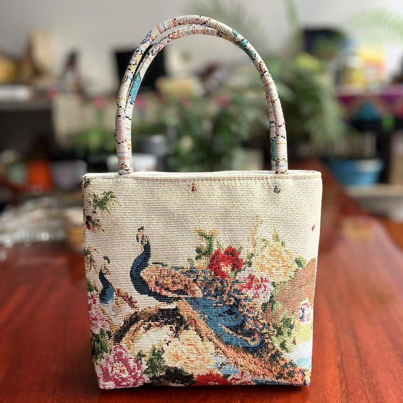 Ethnic Style Sofa Slipcover Embroidery Fresh Handbags