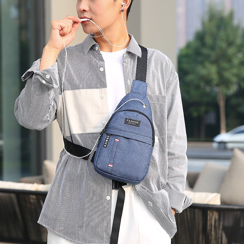 Men's Trends Oxford Cloth Leisure Korean Style Men's Chest Bags