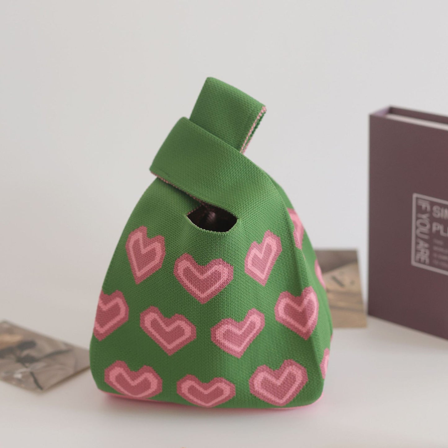 Women's Knitted Woven Vest Simple Gift Handbags