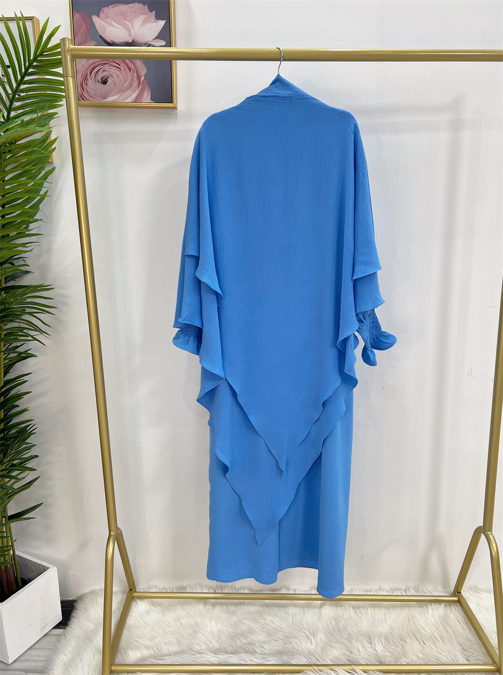 Turkey Solid Color Dress With Headscarf Dresses