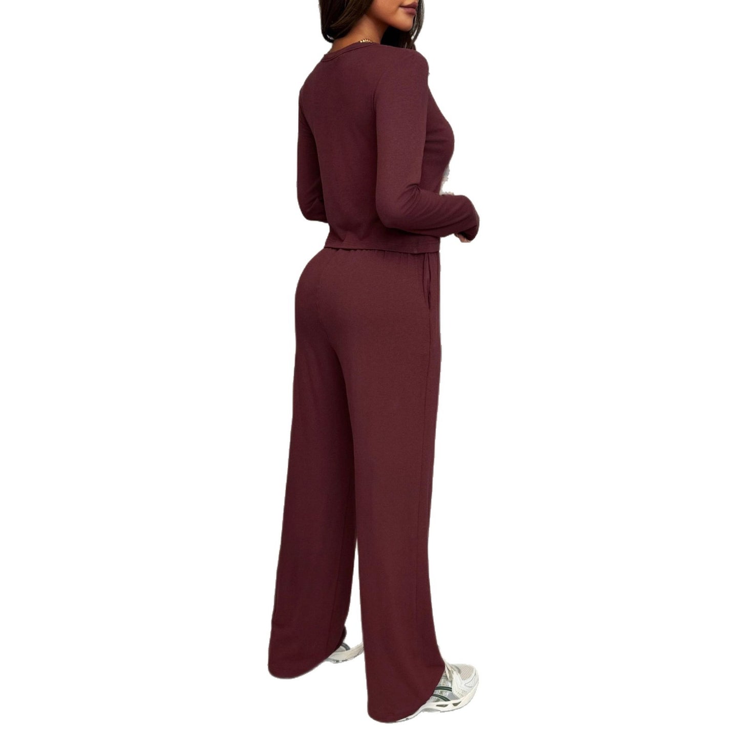 Women's Unique Vacation Style Shirt Two-piece Suits