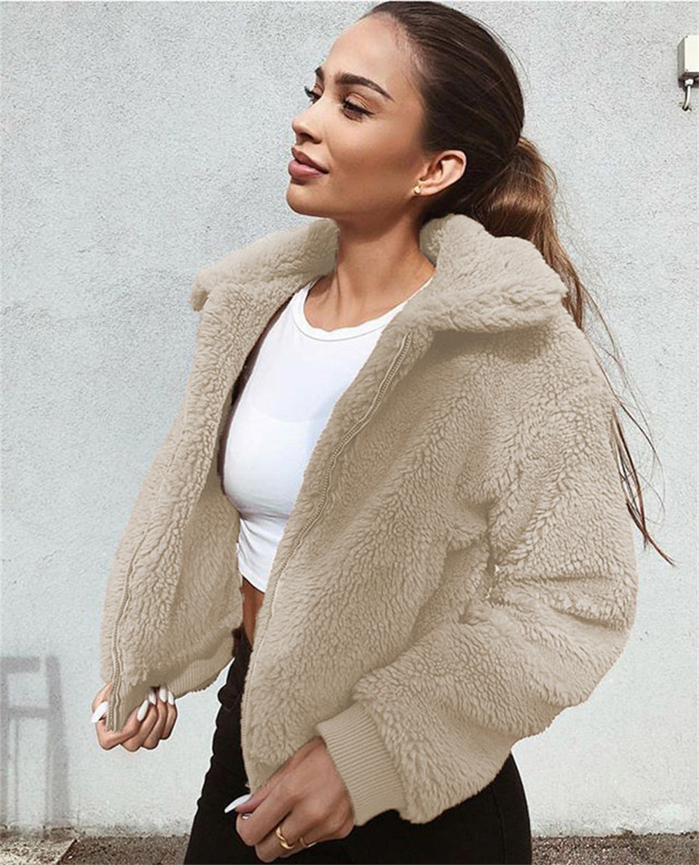 Durable Creative Trendy Women's Warm Plush Women's Sweater, Sweater