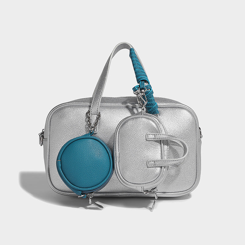 Creative Trendy Fashion Boston Bowling Composite Handbags