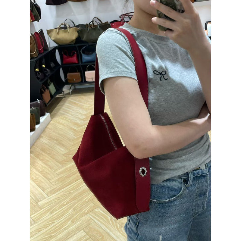 Underarm Lunch Box Fashionable Large Capacity Frosted Armpit Bags