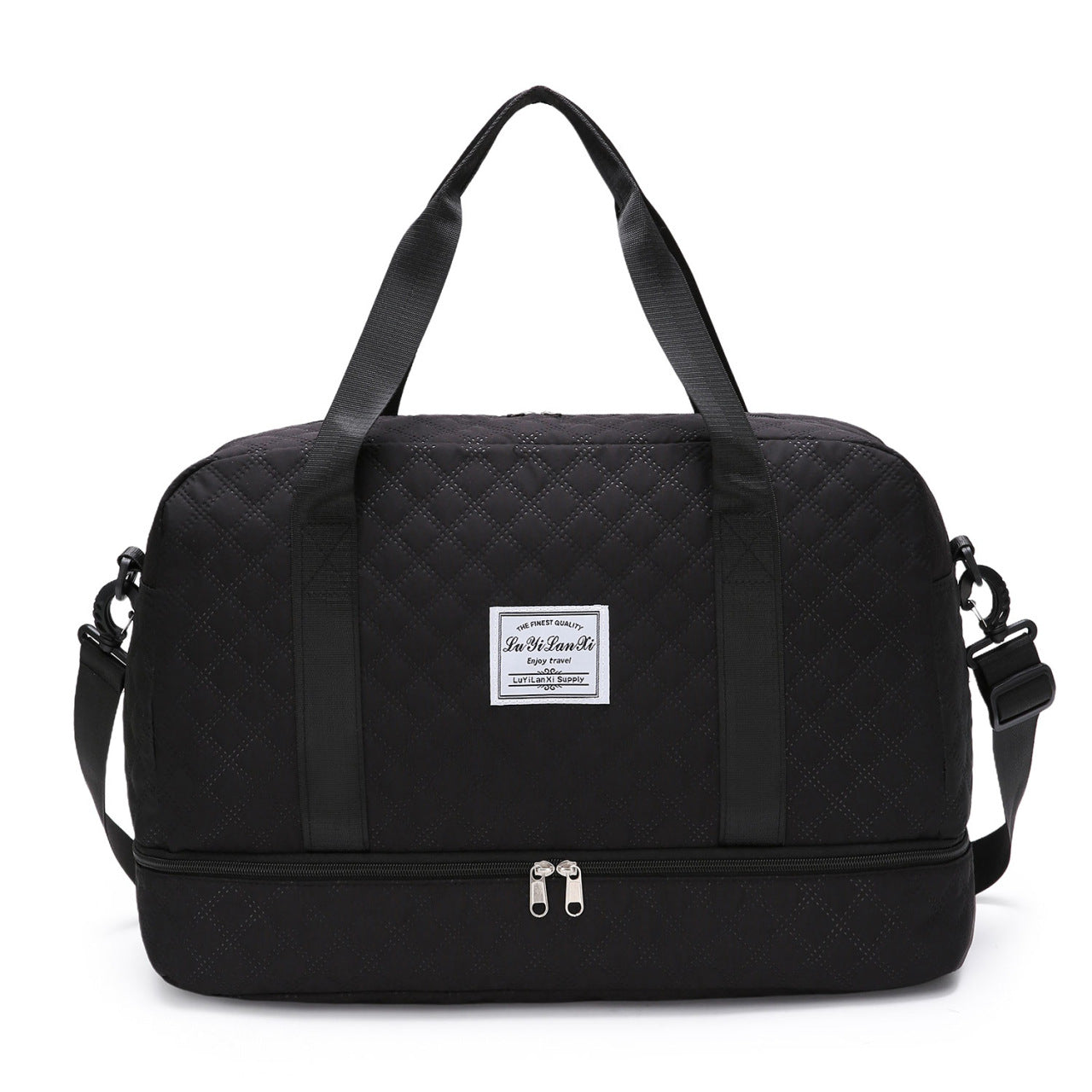 Style Rhombus Fashion Short-distance Portable Large Capacity Gym Bags