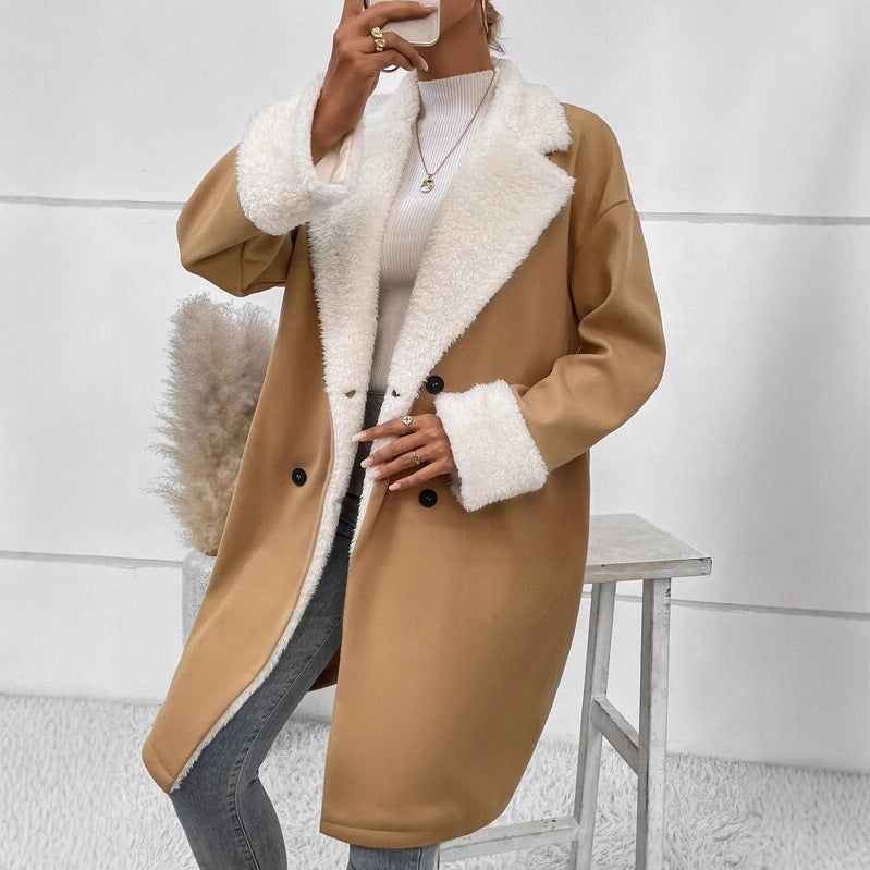 Women's Winter Temperament Leisure Commuter Woolen For Coats