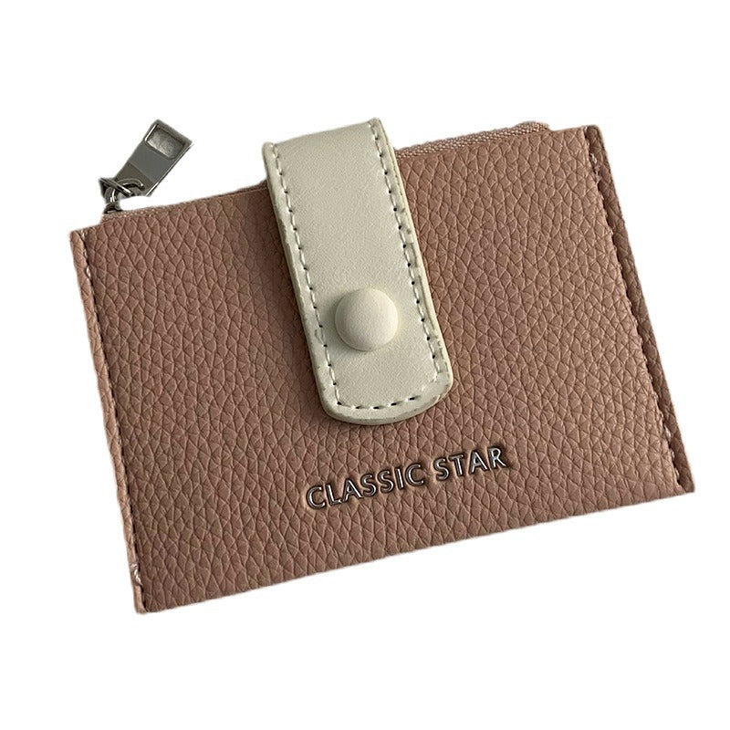 Matching Jump Simple Large Capacity Zipper Ladies Wallets