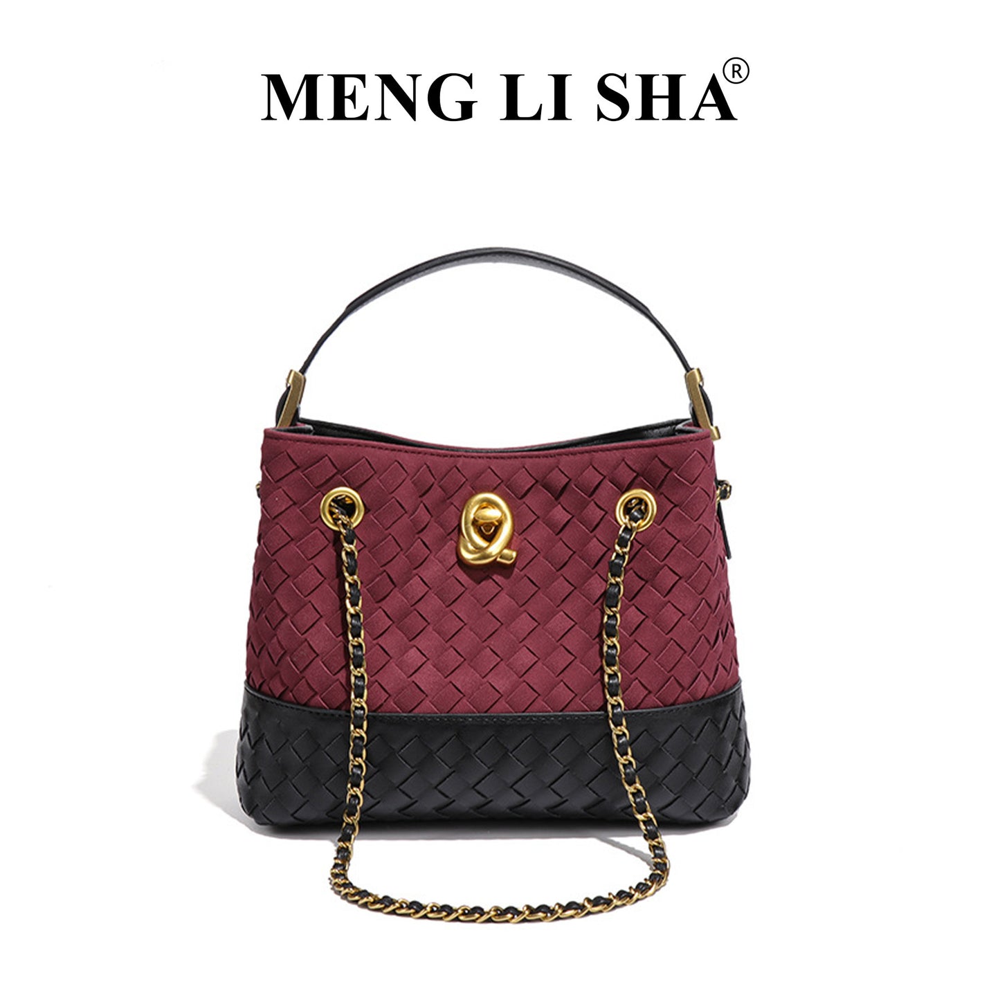 Women's Style Suede Handmade Woven Commuter Cross Handbags