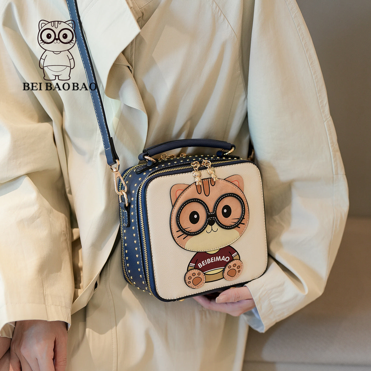 Source Simplicity Fashion Cuteness Box Portable Crossbody Bags