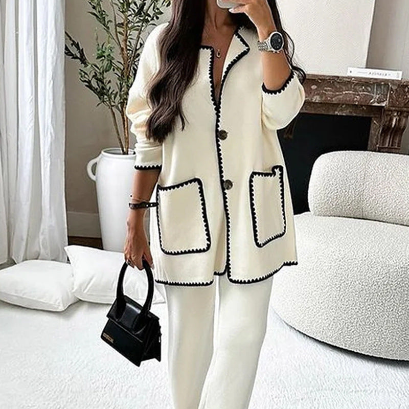 Women's Autumn Fashion Casual Loose Solid Color Suits