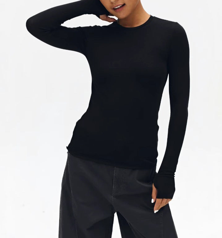 Women's American Retro Warm Wool Long-sleeved Simple Casual Knitwear