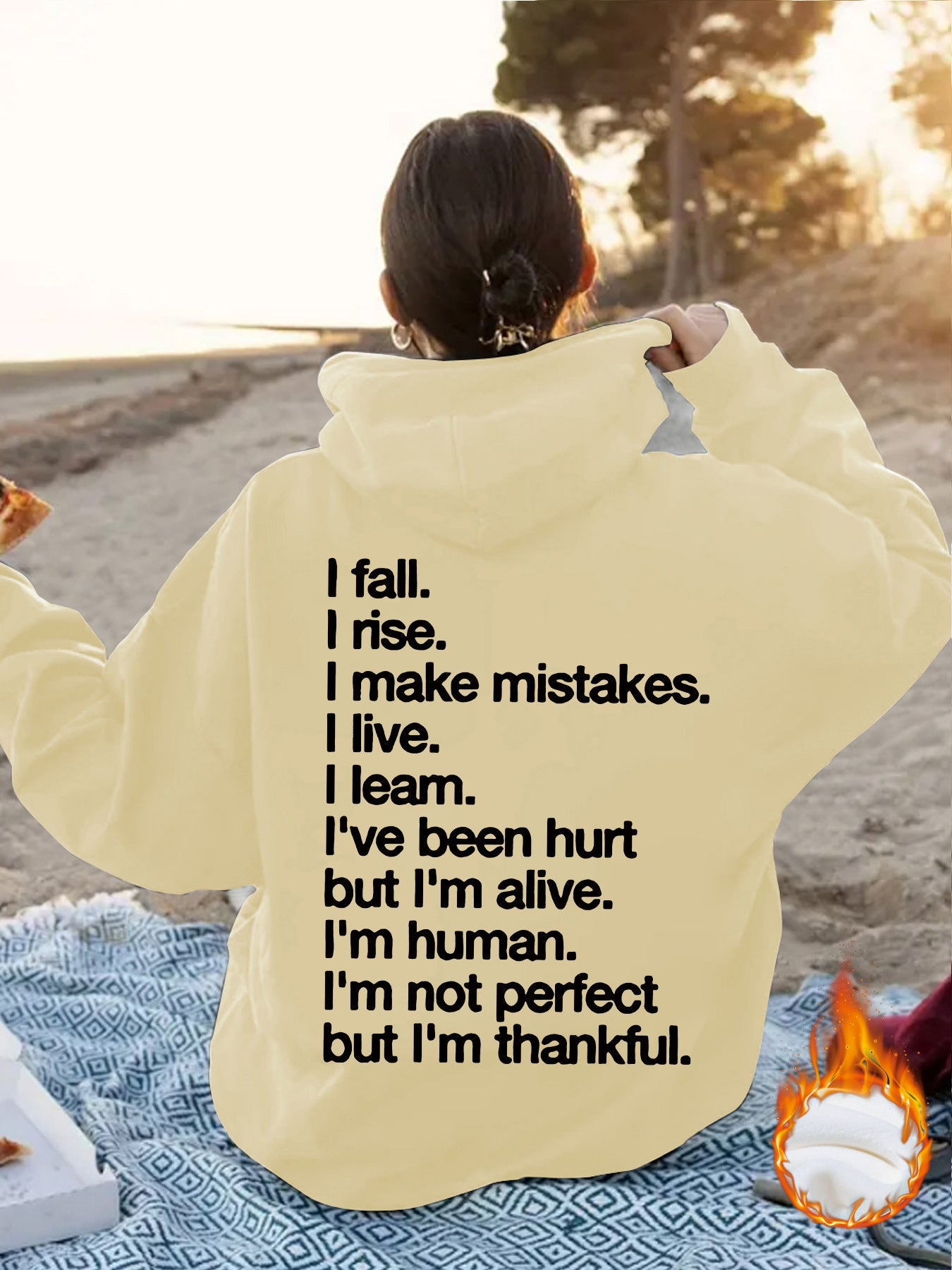 Women's European Kangaroo Pocket Hooded Long Sleeve Tops