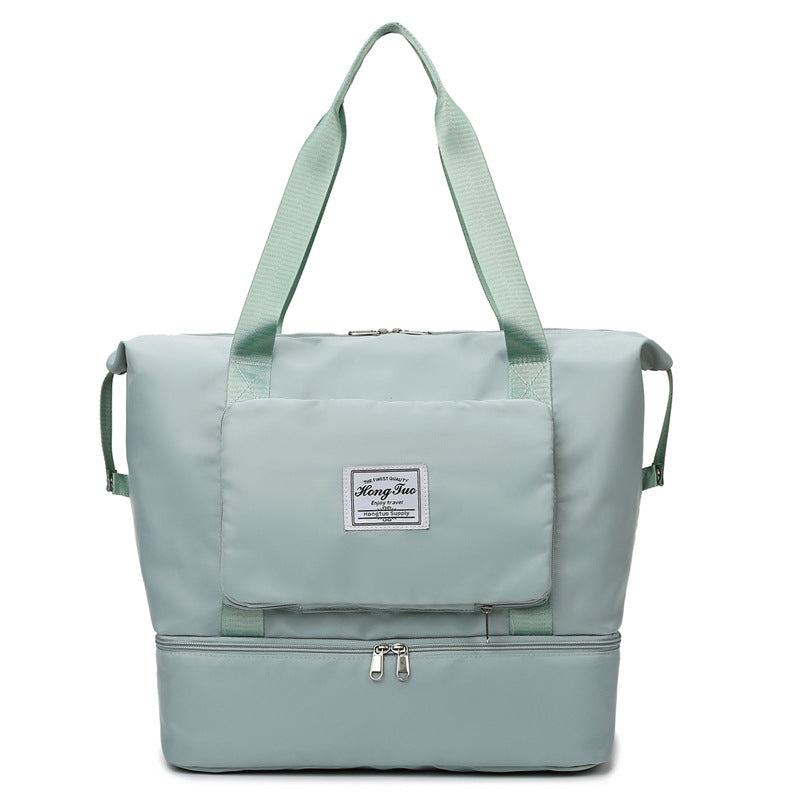 Women's Trendy Large Capacity Folding Pending Short Travel Bags