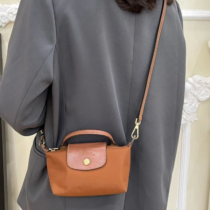 Women's French Short Clutch Dragon Mini Ebony Crossbody Bags