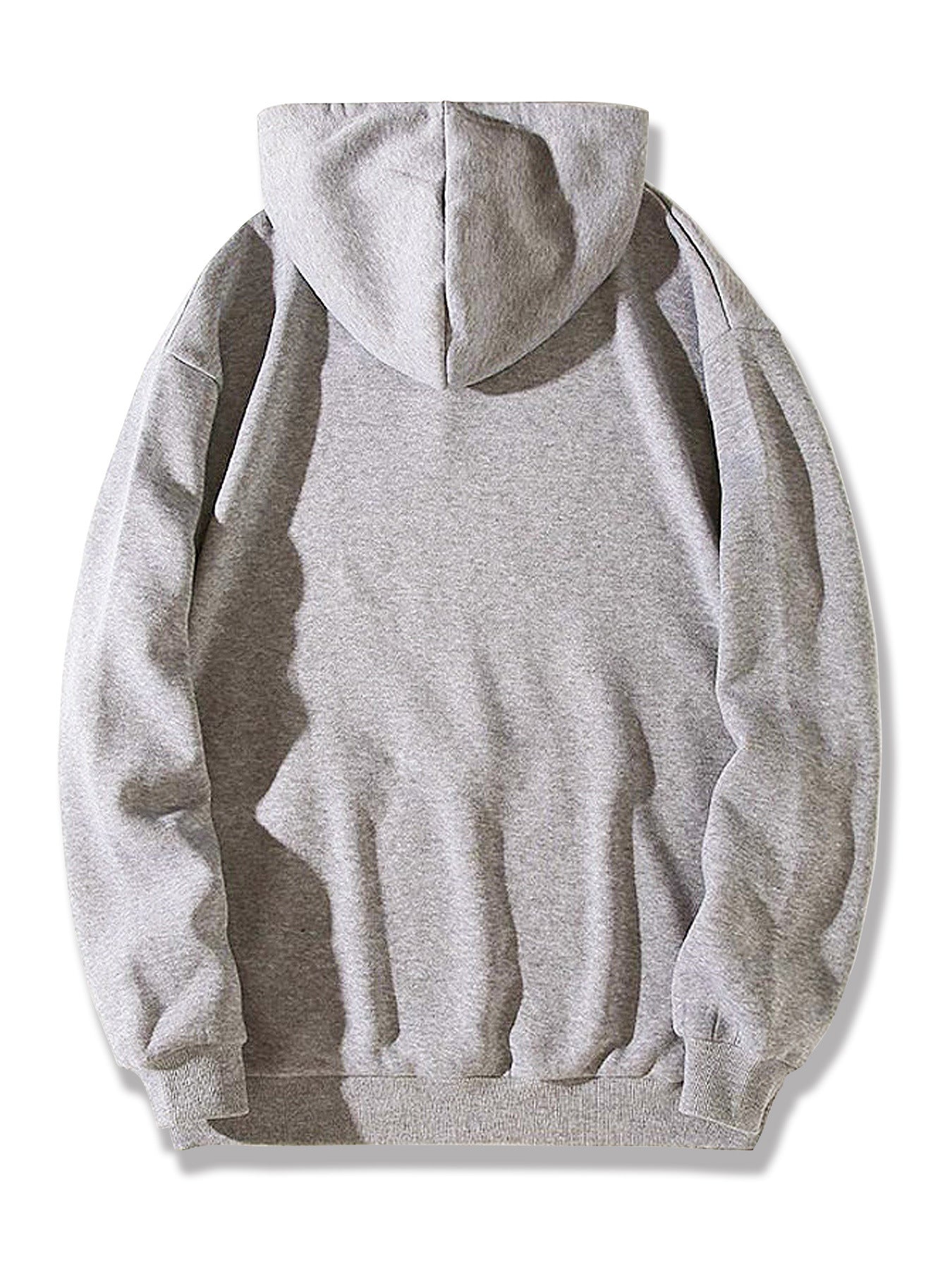 Printed Heel Wrapped Collar Brushed Hoody Hooded Women's Sweater, Sweater