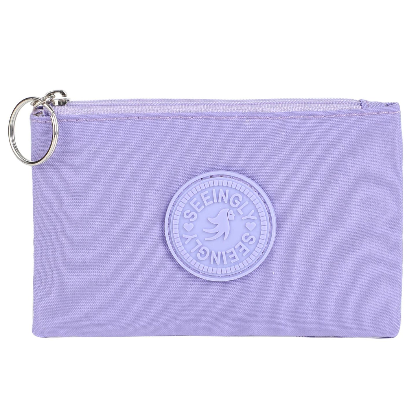 Cool Glamorous Zipper Nylon Solid Color Card Holder