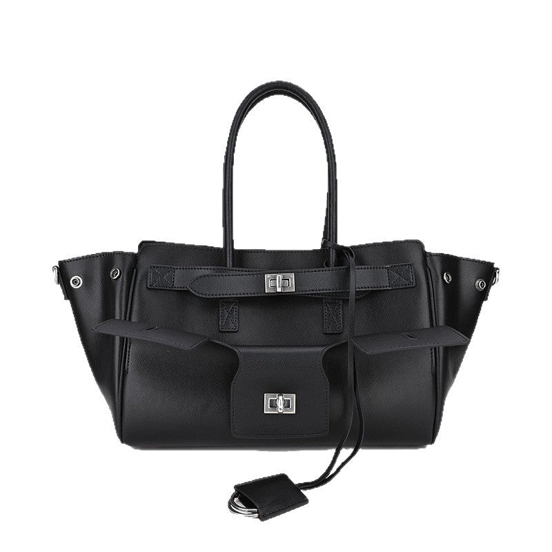 Slouchy Creative Cowhide Commuter Portable Punk Shoulder Bags