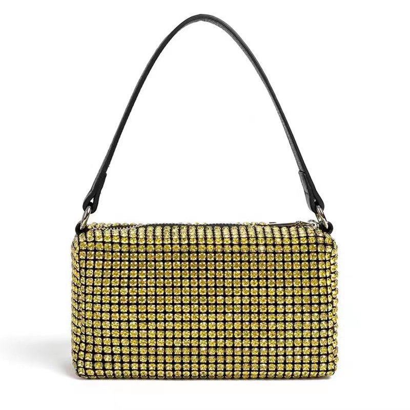 Women's King Diamond Fashion Genuine Leather Small Square Bags