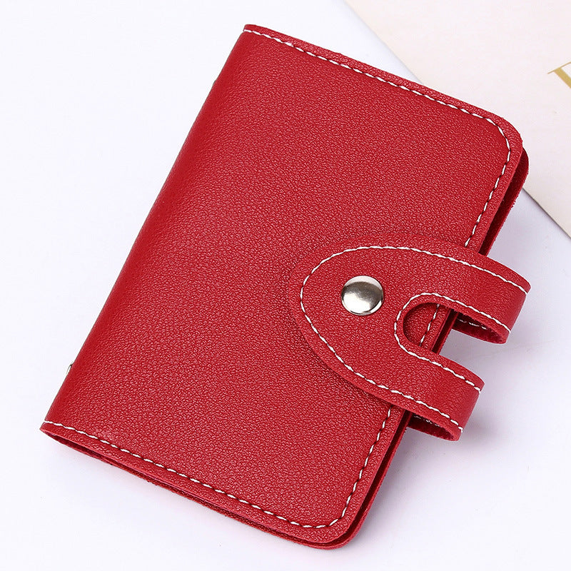 Female Korean Simple Male Multiple Slots Card Holder