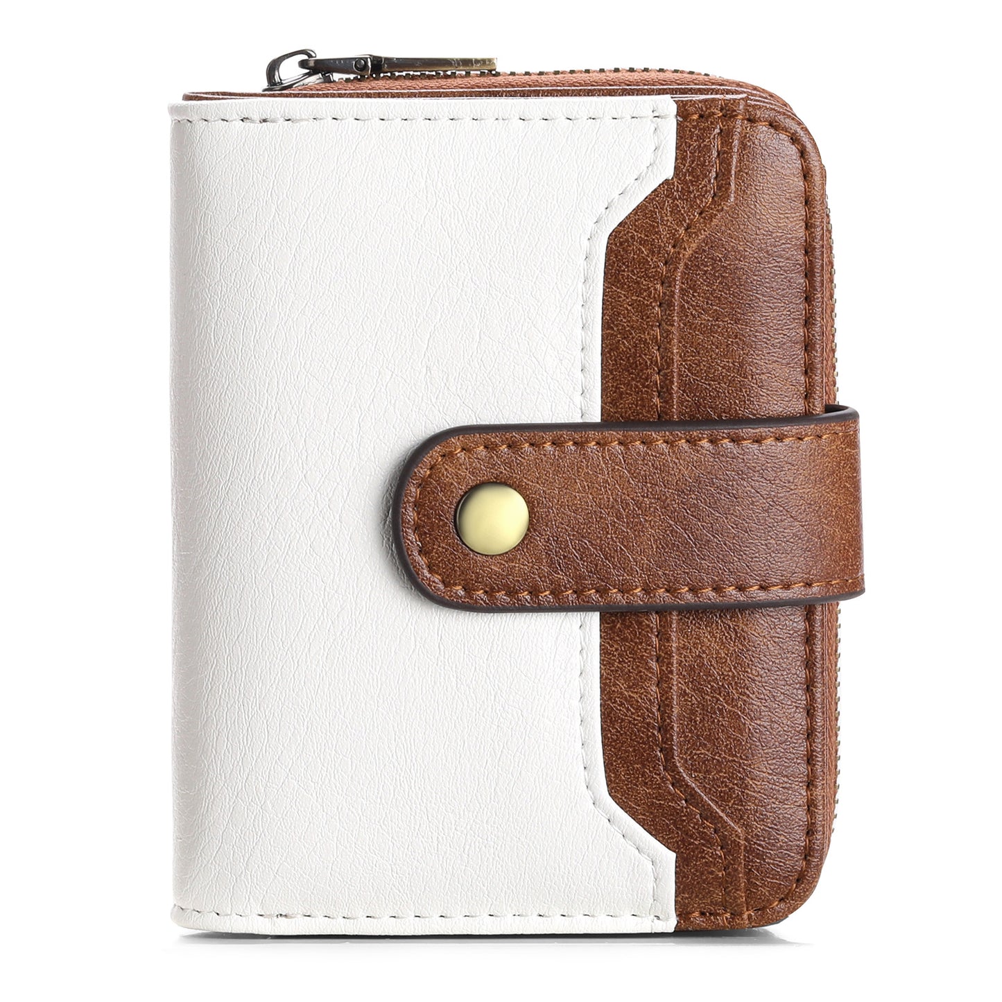 Women's Short Chic Clutch Zipper Hasp Pocket Ladies Wallets