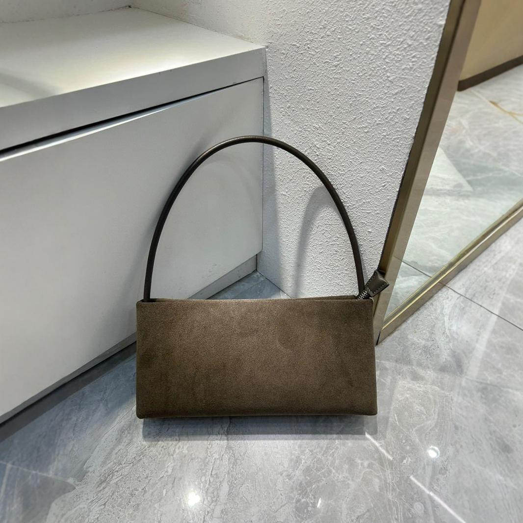 Women's Matte Suede Genuine Leather Underarm High-grade Armpit Bags