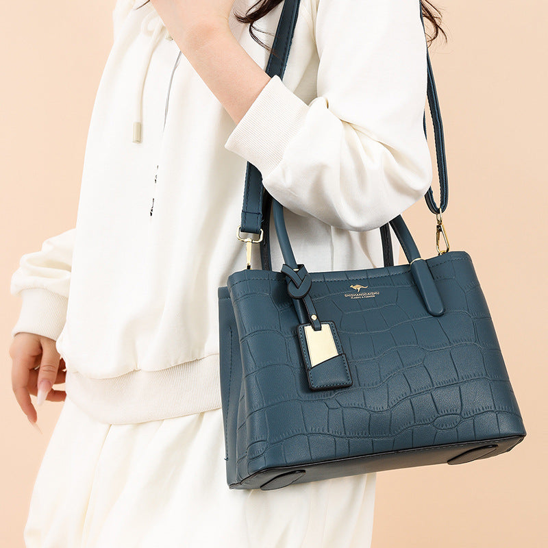 Women's Crocodile Pattern Large Capacity Mom Handbags