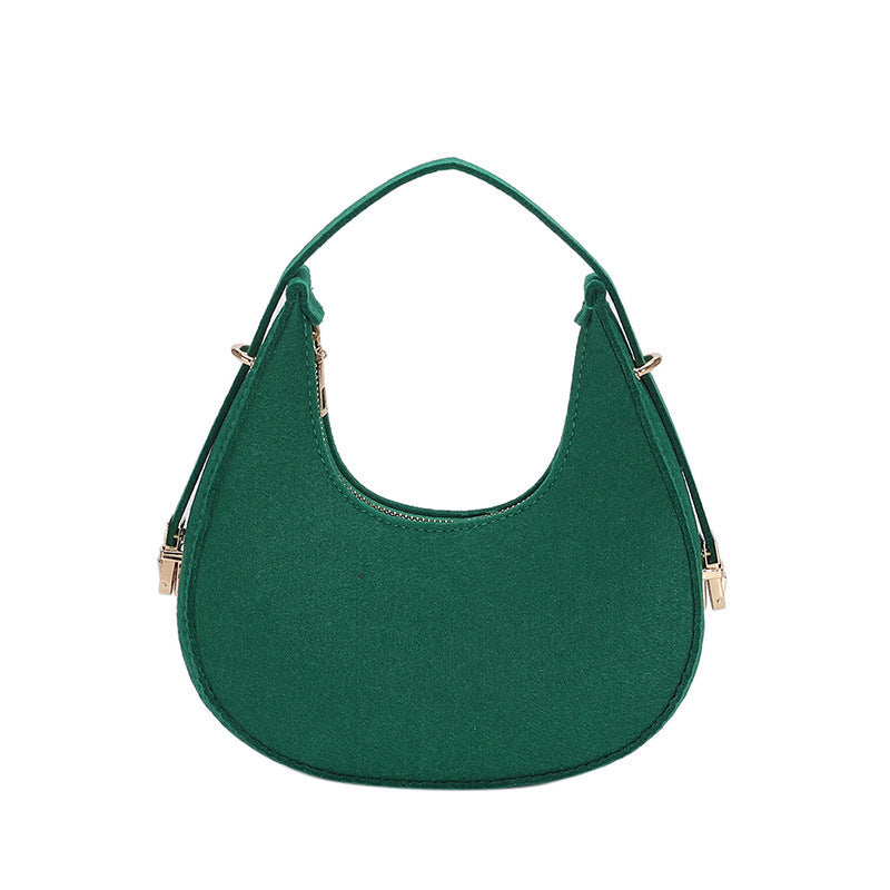 Women's Personalized Trendy Simple High-grade Design Underarm Handbags